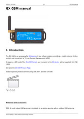 Victron energy GX GSM Manual