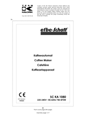 Team Kalorik Efbe-Schott SC KA 1080 Operating Instructions Manual