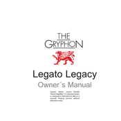 Gryphon Legato Legacy Owner's Manual
