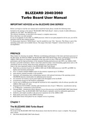 Amiga Blizzard 2040 Turbo Board User Manual
