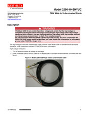 Tektronix Keithley 2290-10-SHVUC Manual