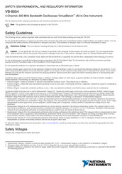 National Instruments VirtualBench VB-8054 Safety, Environmental, And Regulatory Information