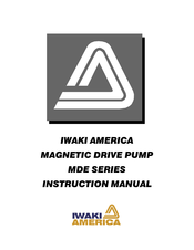 IWAKI AMERICA MDE Series Instruction Manual
