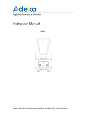 Adexa CB-699 Instruction Manual