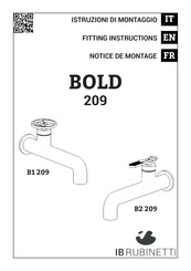 Ib Rubinetterie BOLD B1 209 Fitting Instructions Manual