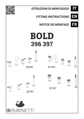 Ib Rubinetterie BOLD 396 Series Fitting Instructions Manual