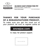 SNOWJOE SUNJOE SJFP35-STN-RM Operator's Manual