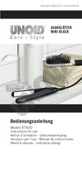 Unold MINI BLACK Instructions For Use Manual