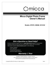 Micca M707Z Owner's Manual