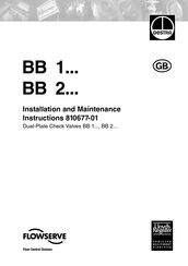 Flowserve GESTRA BB 12 G Installation And Maintenance Instructions Manual