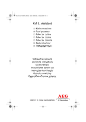 Electrolux AEG KM 8 Assistent Series Operating Instructions Manual