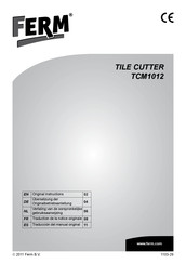 Ferm TCM1012 Original Instructions Manual