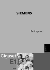 Siemens Gigaset E1 Manual