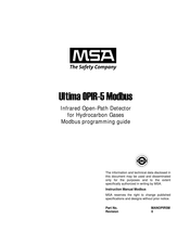 MSA Ultima OPIR-5 Programming Manual