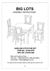 Big Lots 810321490 Assembly Instructions Manual