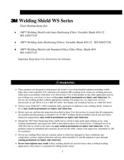 3M WS Series User Instructions