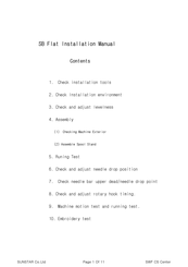 SWF SB Flat Installation Manual