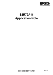 Epson S2R72A11 Application Note