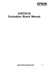Epson S1R72V18 Manual