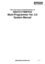 Epson S5U1C17000Y23 System Manual