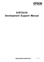 Epson S1R72U16 Support Manual
