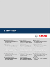 Bosch 1687846016 Original Instructions Manual