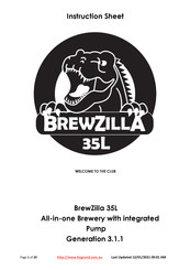 KegLand BrewZilla 35L Instruction Sheet