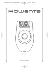 Rowenta Lovely EP1005F0 Manual