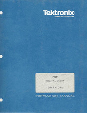 Tektronix 7D11 Instruction Manual