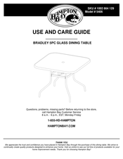 HAMPTON BAY 5406 Use And Care Manual