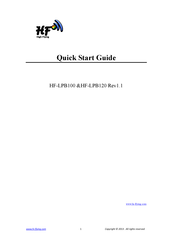 High-Flying HF-LPB120 Quick Start Manual