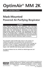 MSA OptimAir MM 2K User Instructions