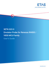 ETAS XETK-S22.0 User Manual