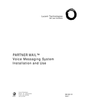 Lucent Technologies PARTNER MAIL Installation And Use Manual