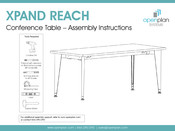 Openplan Systems XPAND REACH Assembly Instructions Manual
