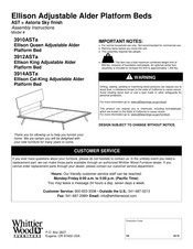 Whittier Wood Furniture Ellison 3912ASTa Quick Start Manual