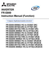 Mitsubishi Electric 800 Series Instruction Manual (Function