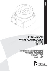 Metso ND9200H Installation Maintenance And Operating Instructions