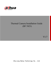 Dahua Technology BF 5421 Installation Manual