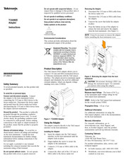 Tektronix TCA292D Instructions