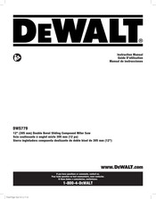 Dewalt DWS779 Instruction Manual