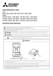 Mitsubishi Electric MDU-BC Instruction Manual