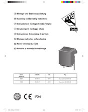 Karibu 66601 Assembly And Operating Instructions Manual