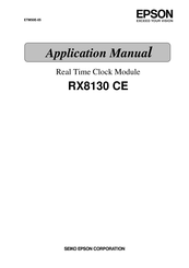 Epson RX8130 CE Applications Manual