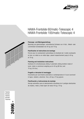 hawa HAWA-Frontslide 60/matic-Telescopic 4 Planning And Installation Instructions