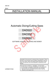 DISCO DAC552 Installation Manual