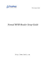 ThingMagic Nomad RFID Setup Manual