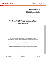 Nuvoton NuMicro ARM Cortex M User Manual
