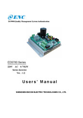 SHENZHEN ENCOM ELECTRIC TECHNOLOGIES CO. EDS780-2S0007 User Manual