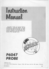 Tektronix 010-0218-00 Instruction Manual